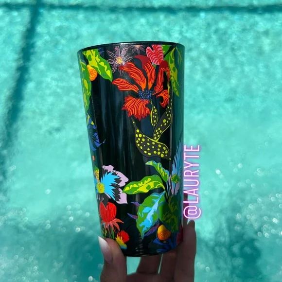 Starbucks 2023 Summer Tropical Immersive Florals Luster Ceramic Travel Mug - Picture 5 of 7